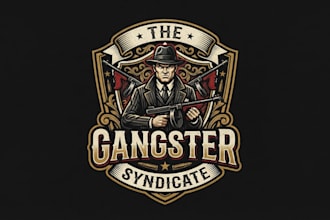 design a bold and powerful gangster logo for your brand