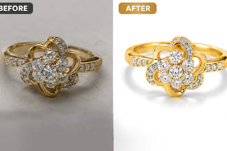 jewelry photo editing, retouching and color correction
