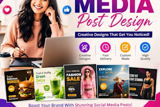 design eye catching canva posts for facebook and instagram