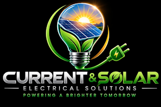 design a creative electrical and solar energy light bulb logo for your business