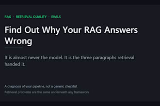 audit your rag pipeline and fix why retrieval returns wrong answers