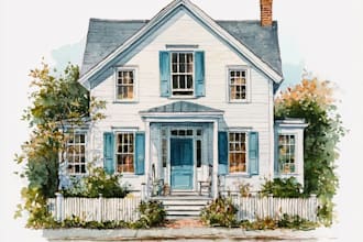 turn your home into watercolor painting
