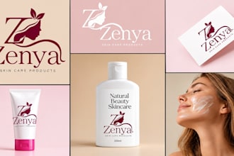 design luxury skin care, cosmetic, spa, salon, beauty logo and hair care