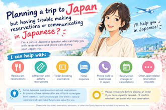 make reservations and book tickets for your japan trip