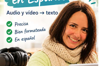 manually transcribe spanish audio and video