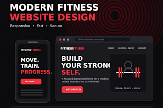 design and develop a modern, responsive website