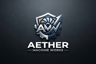 design a professional machine logo for your brand
