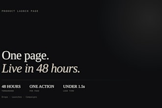 design a product launch landing page for your dtc brand
