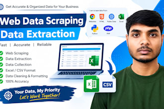 do accurate web data scraping and data extraction in excel