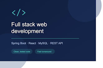 build your spring boot plus react web app or rest API