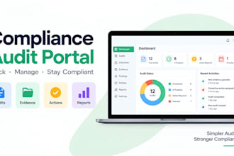build a compliance audit portal with evidence tracking and reports