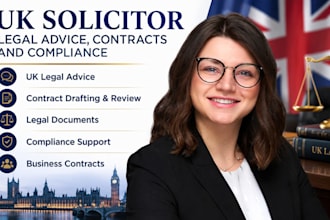 provide UK solicitor legal advice, contracts and compliance