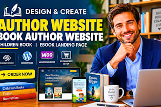 design author website book author website children book ebook landing page