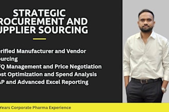 strategic procurement and supplier sourcing specialist