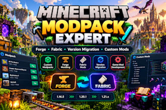 develop minecraft modpack forge fabric version migration forge modding game mod