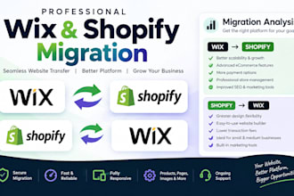 do wix migration and migrate wix to shopify shopify to wix website transfer