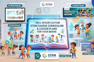 design a custom stem course curriculum and children lesson plans for your brand