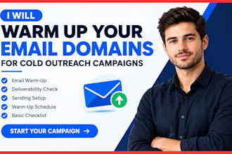 warm up your email domain for cold outreach campaigns