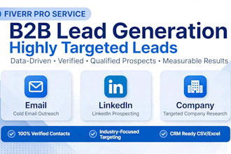 do b2b lead generation linkedin leads and email list