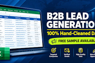 do targeted b2b lead generation and data scraping for any industry