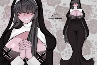 draw custom character art commissions