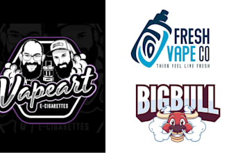design unique and creative logo for cannabis, vape, smoke, cbd brand