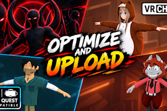 rig and upload vrchat avatar for PC and quest