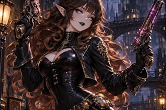 create custom ttrpg character art with manual ai cleanup