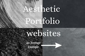 design a modern, aesthetic, and professional portfolio website