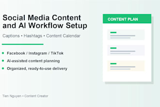 create social media content and ai workflows for your brand