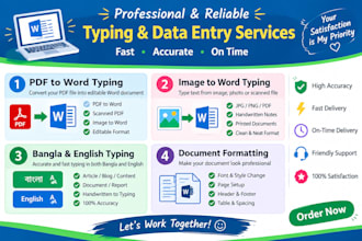 do accurate bengali typing and data entry