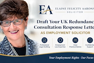 draft your uk redundancy consultation response letter as employment solicitor