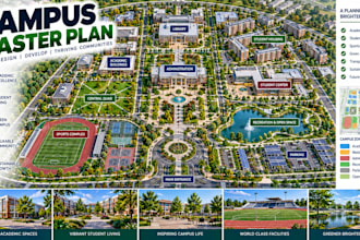 design campus master planning layouts site development concepts