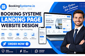 build a systeme io booking funnel landing page calendar booking