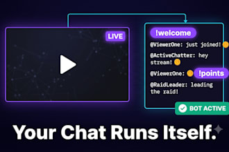 build twitch kick discord bot stream automation chatbot commands loyalty points