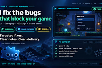 fix bugs and gameplay issues in your godot 4 game