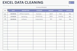 clean format and organize excel spreadsheets