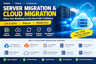 migrate your servers to azure AWS gcp oci IBM cloud or openstack