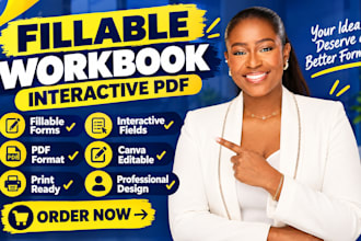 design fillable workbooks interactive pdfs editable worksheets and digital forms