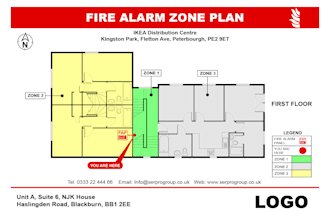 fire alarm zone plan