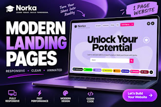 build a modern responsive landing page