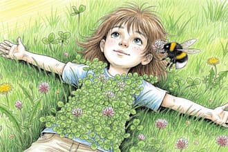 draw cartoon children book illustrations