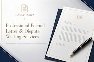 write formal dispute letters