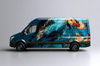 design a vehicle wrap, car wrap, food truck wrap