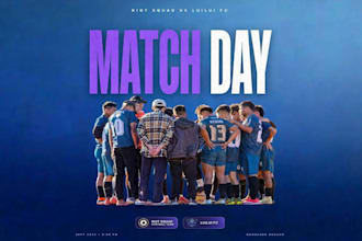 design eye catching match day football poster