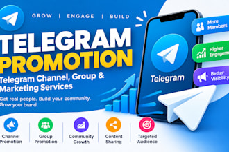do telegram promotion, telegram channel, telegram group and marketing