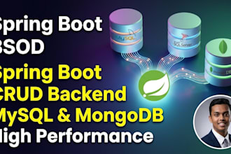 build a spring boot crud application with any database
