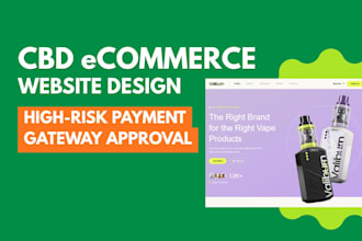 build cbd, vape ecommerce website with payment gateway