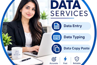 do data entry, copy paste