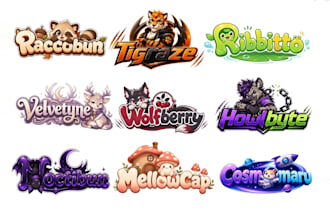 design a cute kawaii vtuber logo or twitch streamer branding